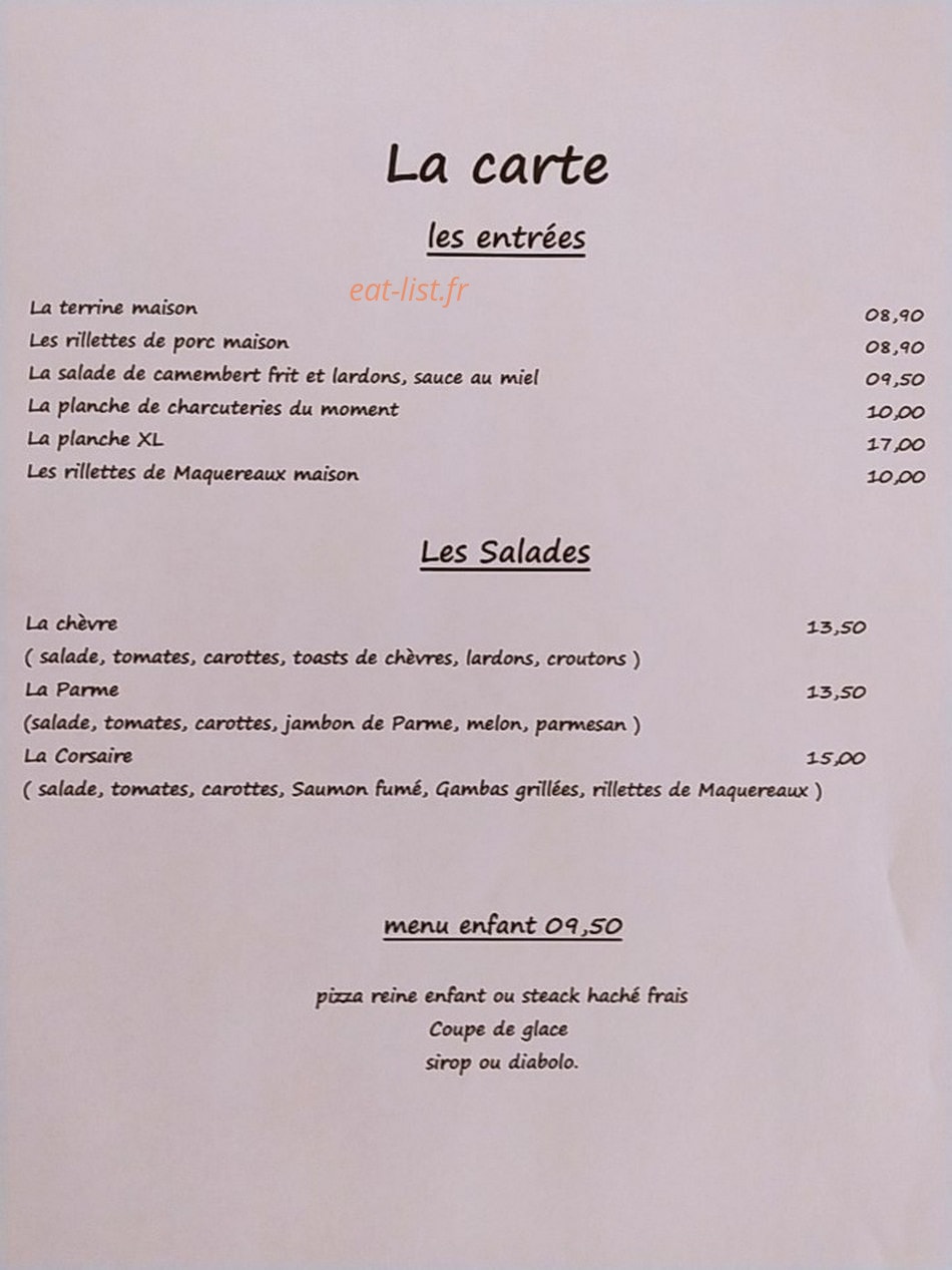 Le Brazero — carte page 1
