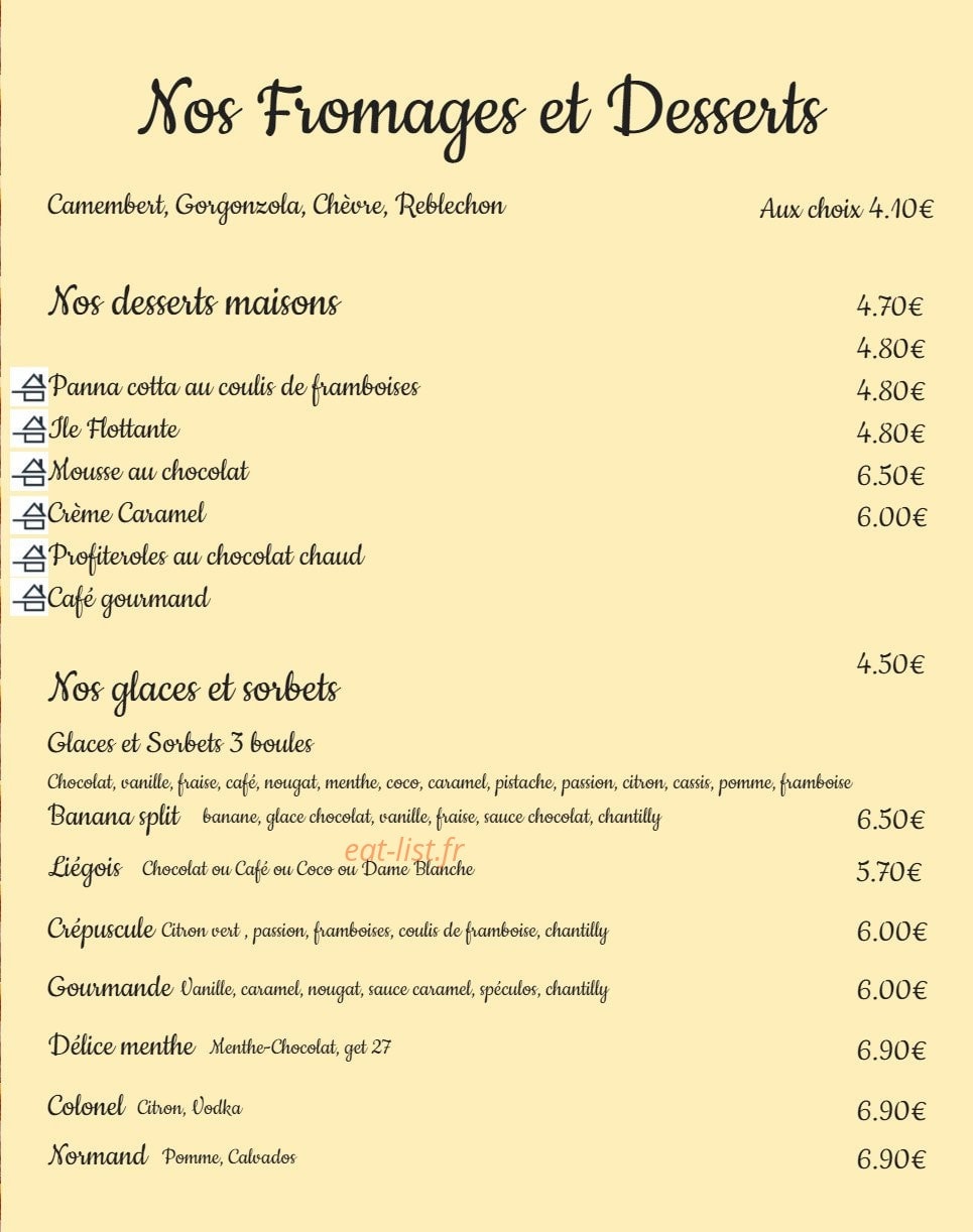 Le Fournil — carte page 8