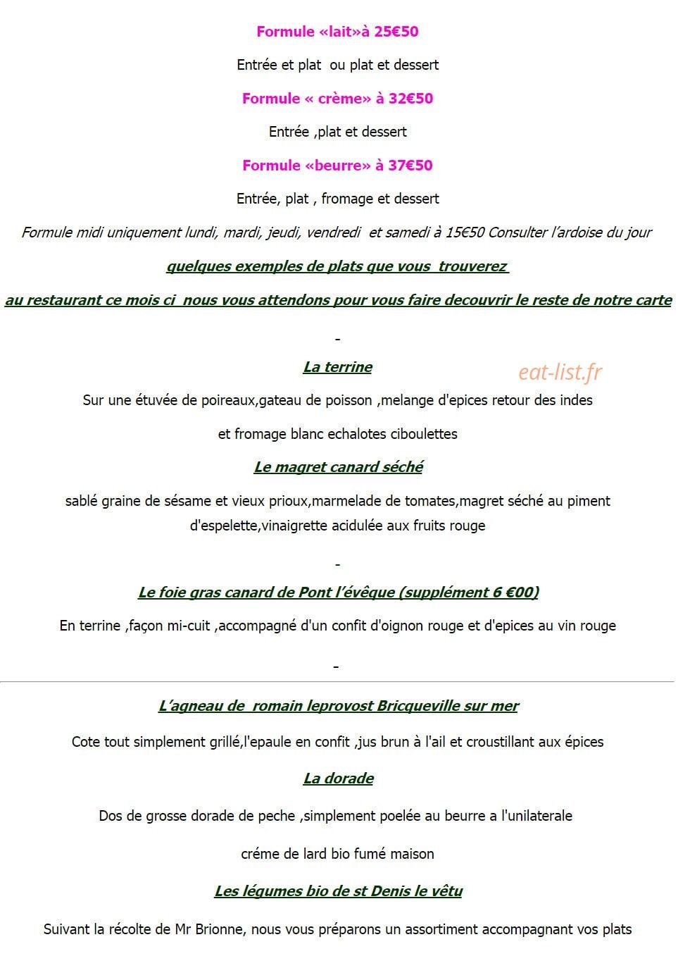 La baratte — carte page 1