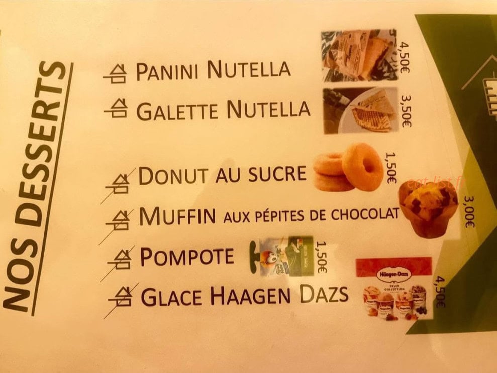 Ducey Kebab House — carte page 1