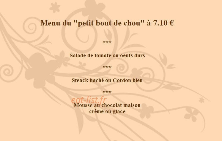 Restaurant A La Grillade — carte page 6