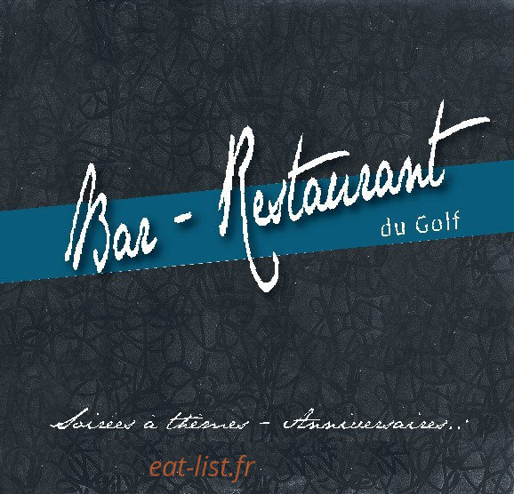 Bar Restaurant du Golf — carte page 1