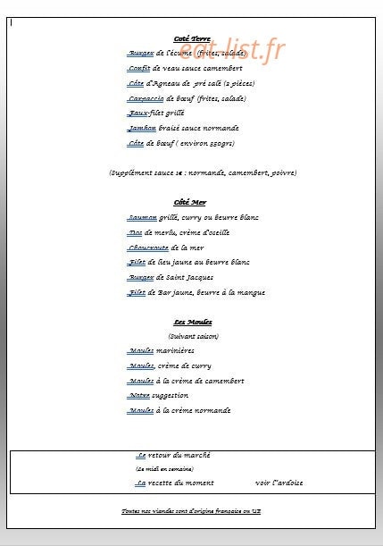 L’Ecume — carte page 2