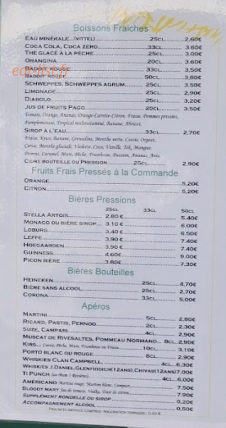 Les Paillottes — carte page 3