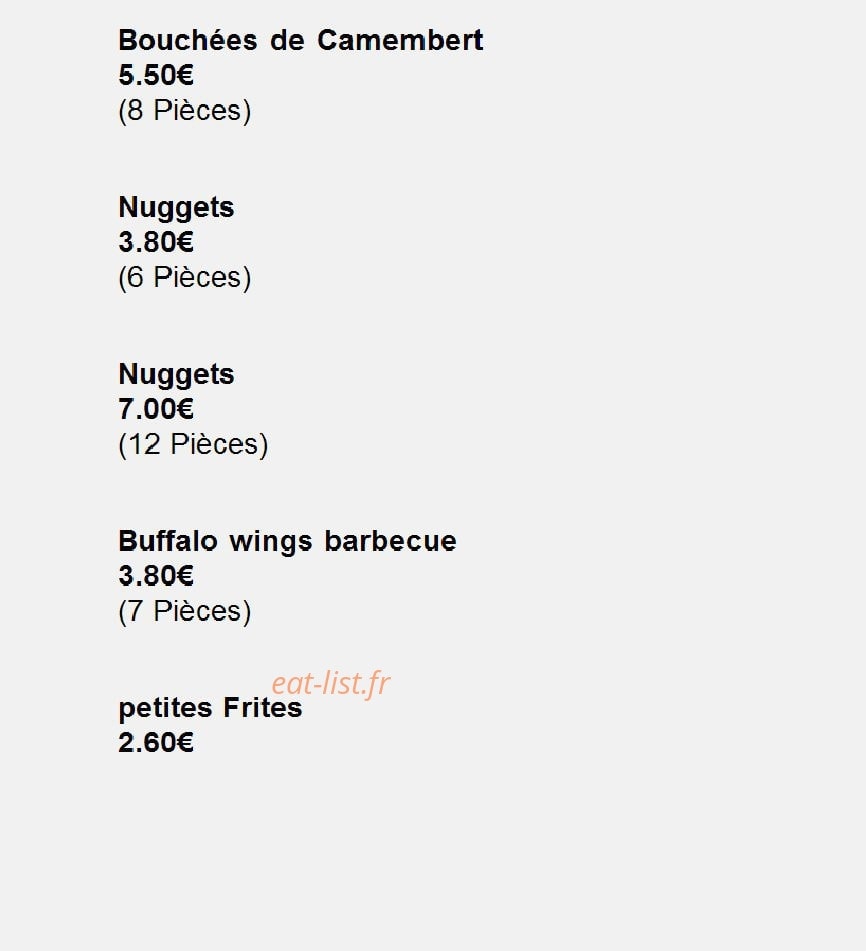 Stéphano Pizza — carte page 7