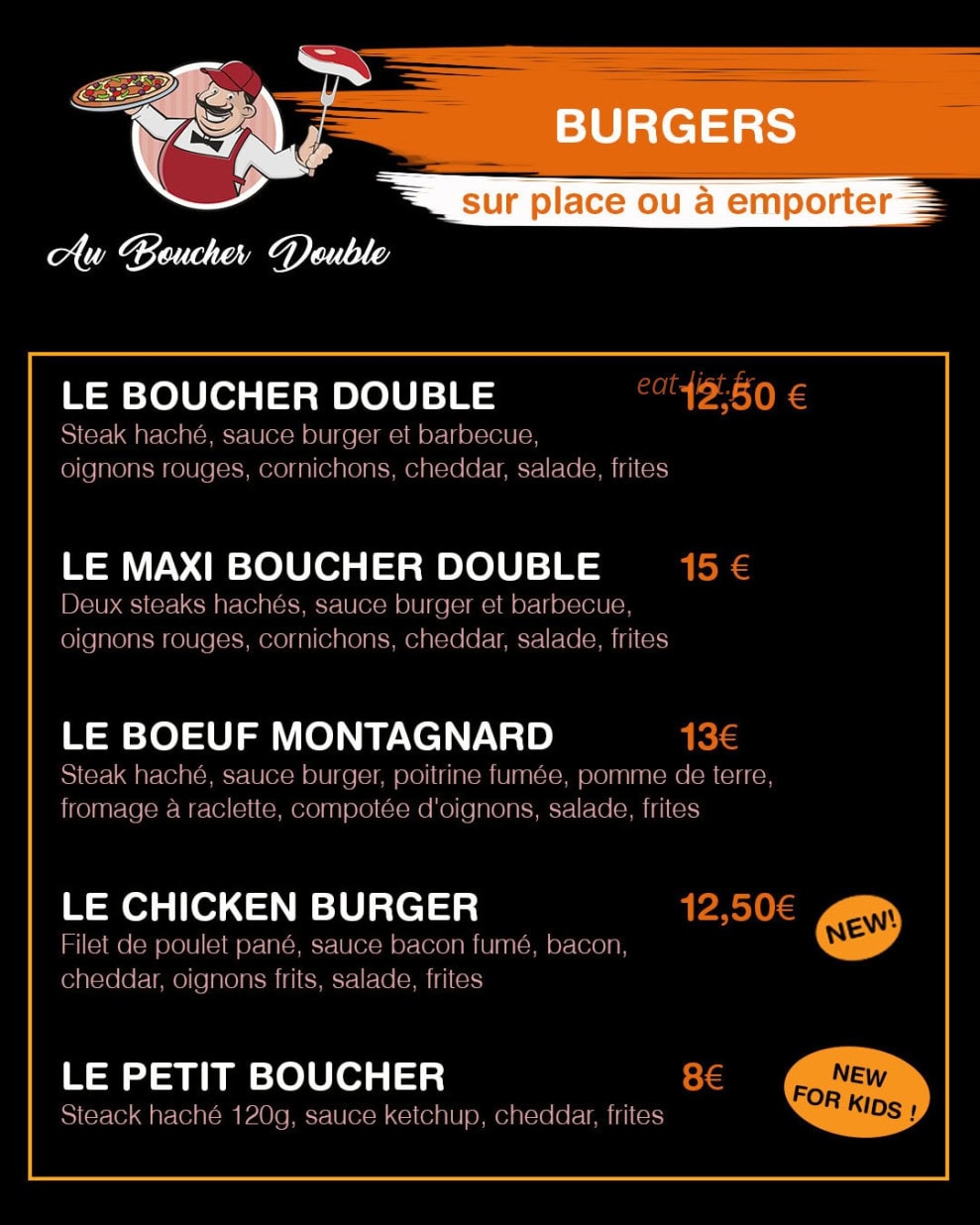 Au Boucher Double — carte page 4