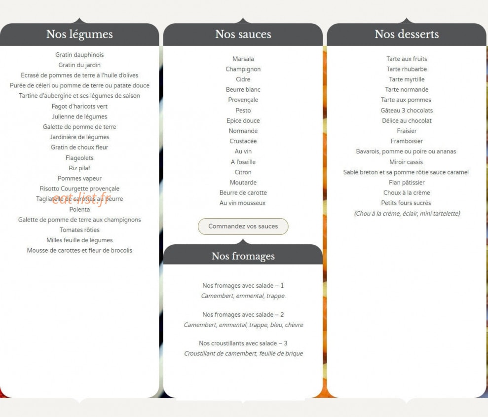 Le Relais du Cotentin — carte page 5