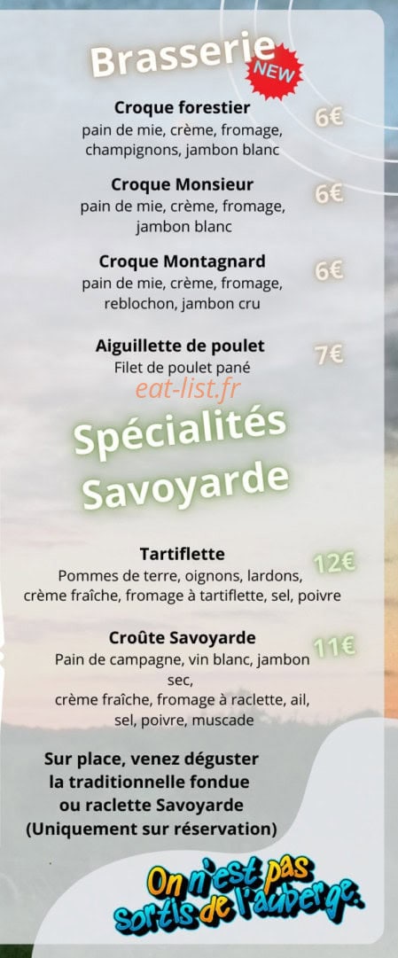 Auberge Vallée de la douve — carte page 3