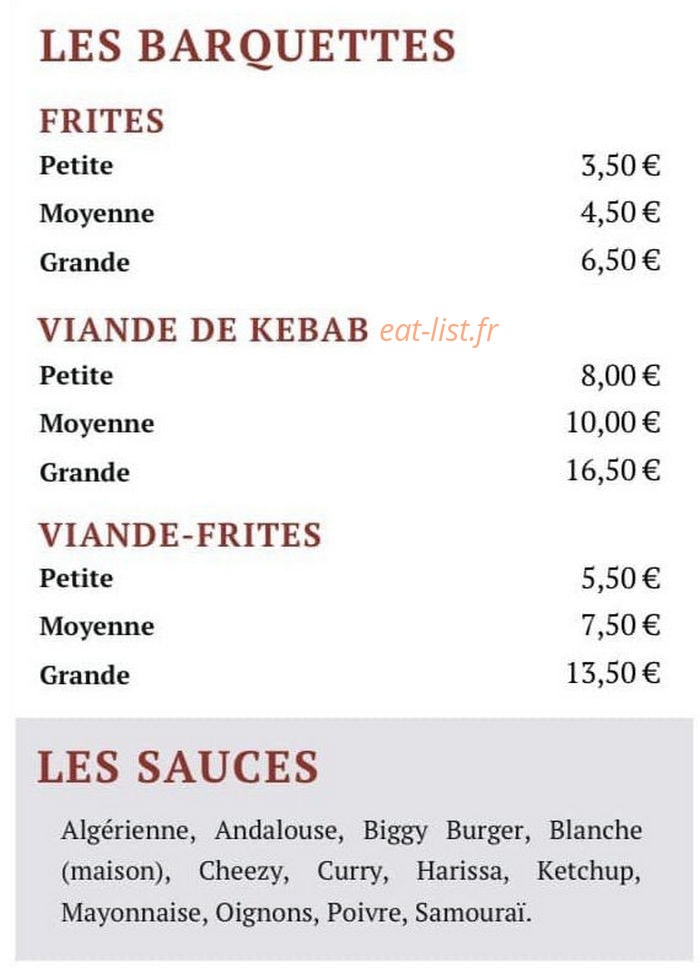 Chez Eyup — carte page 2
