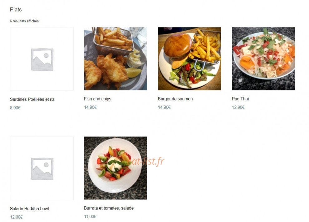 Carte et menu de Le P'tit Clapot à Barneville Carteret — Les plats