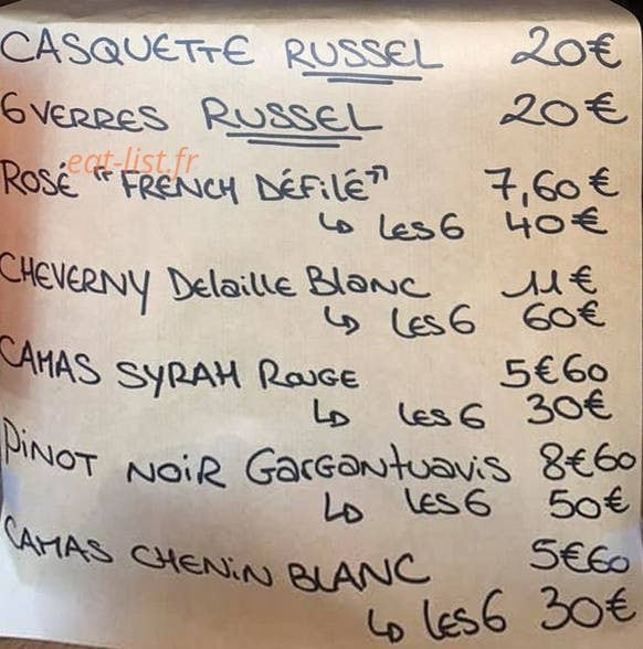 Le Russel — carte page 1