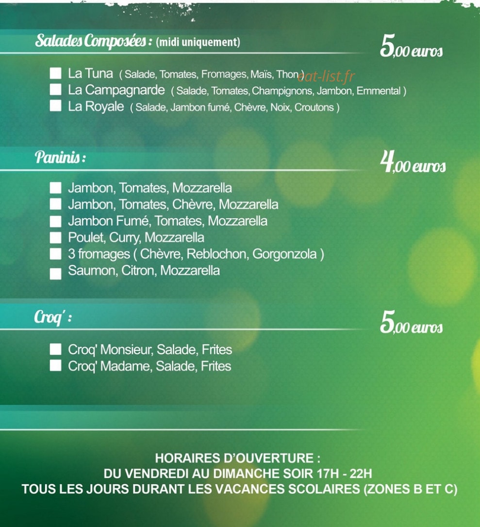 Au Bout de la Plage — carte page 2