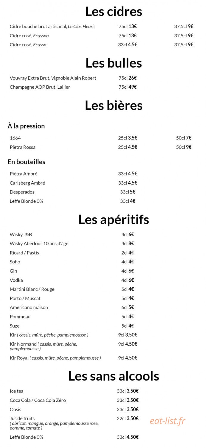Chez Wiwi — carte page 6