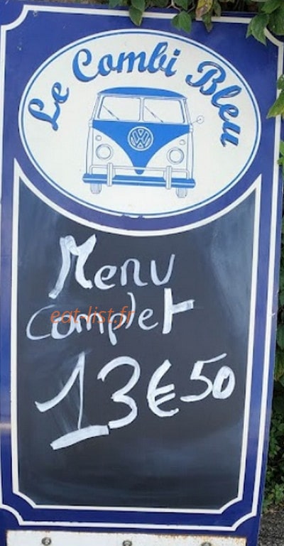 Le Combi Bleu — carte page 1