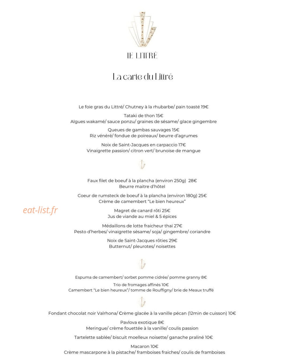 Le Littré — carte page 1