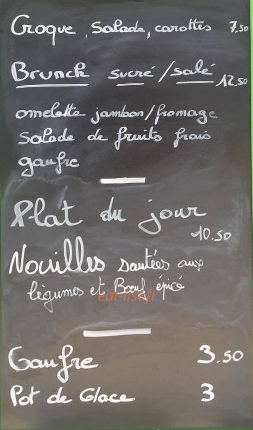 Miam etc — carte page 1