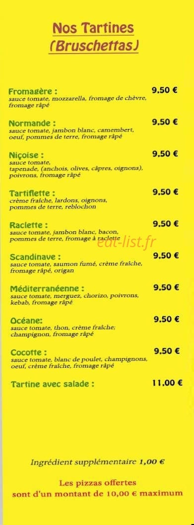 Opizzalou — carte page 5