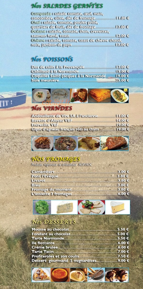Hôtel de la Plage — carte page 4