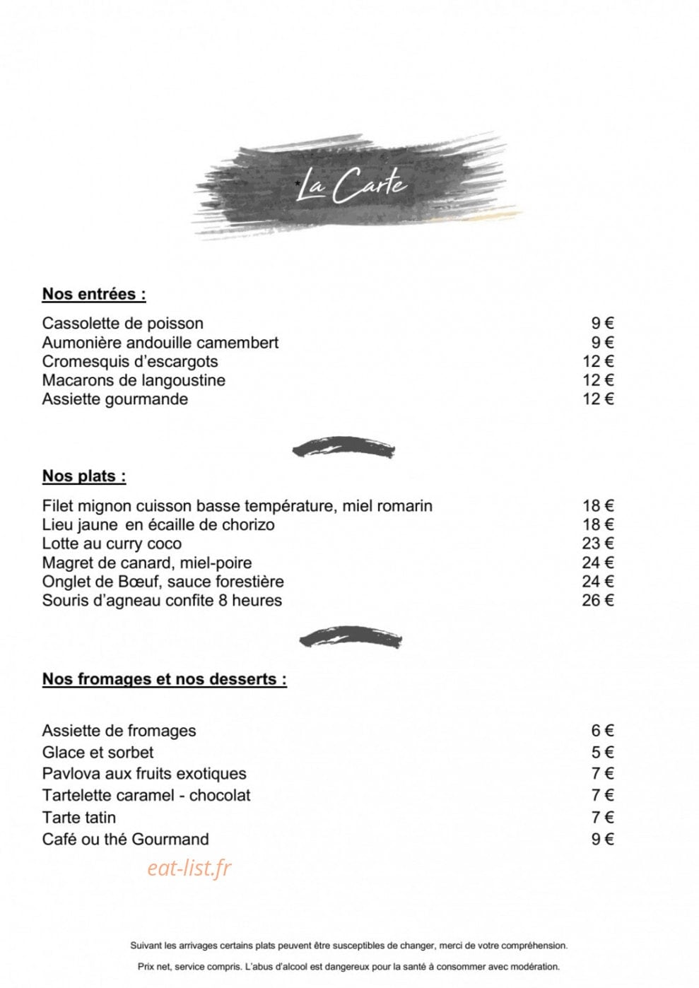 Au plaisir de la Lucerne — carte page 5