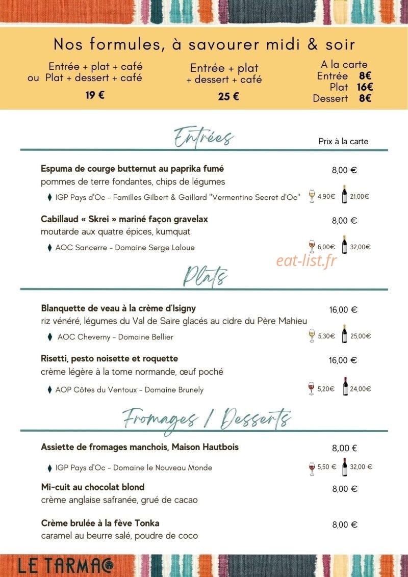 Le Tarmac — carte page 1