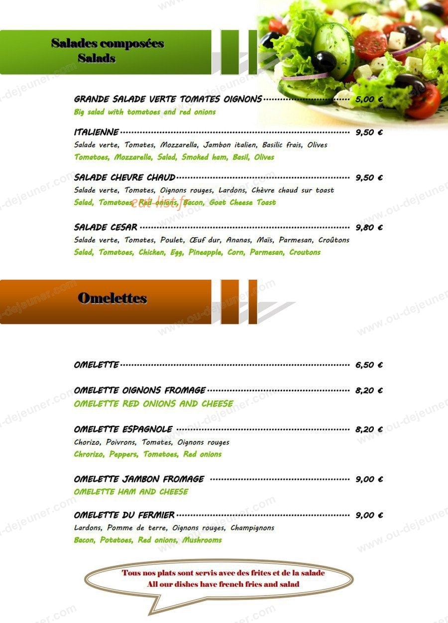 Pizzeria Le Brick — carte page 3