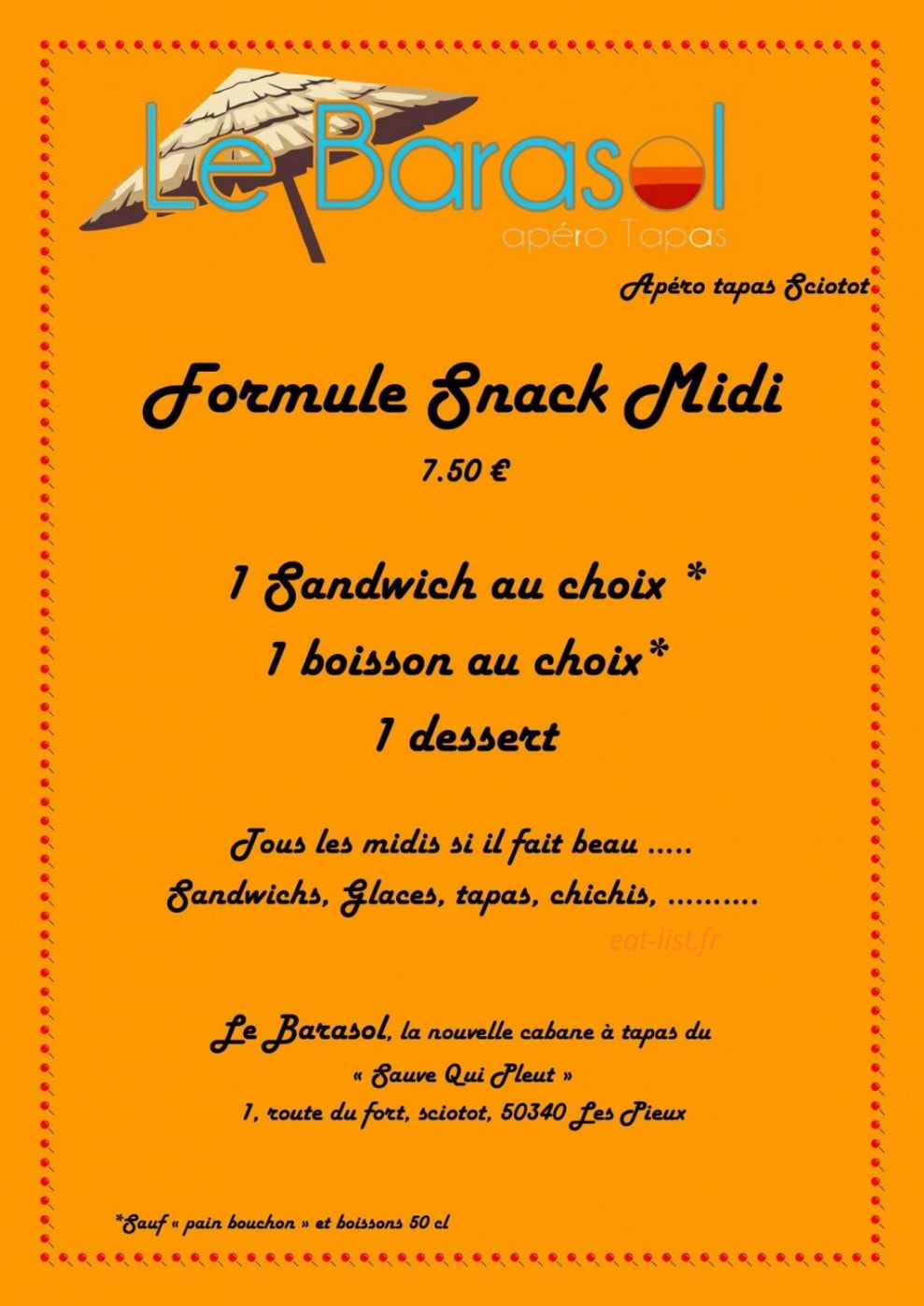 Le Barasol — carte page 1
