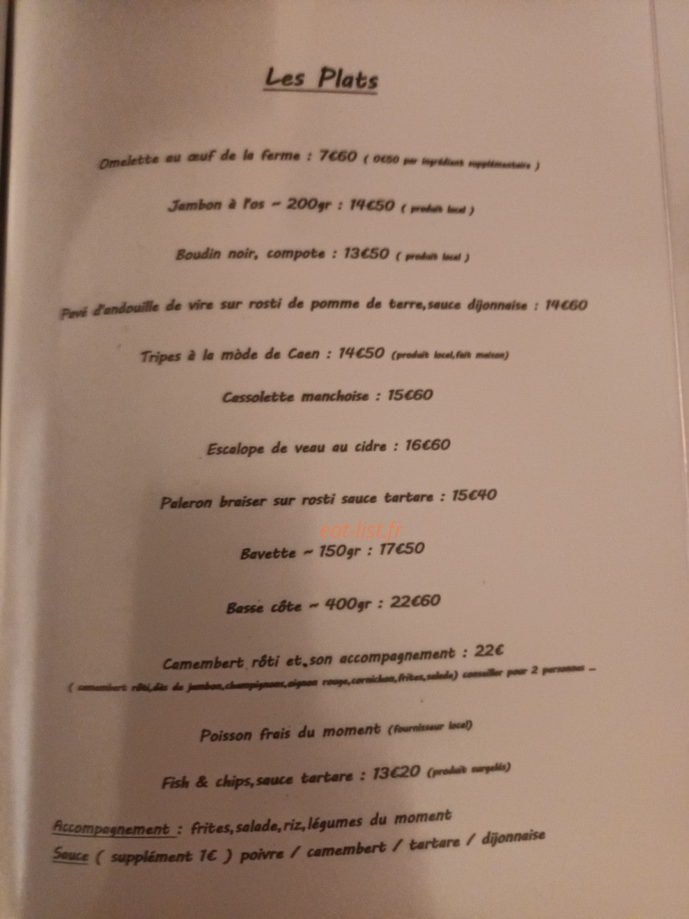 Le Local — carte page 3