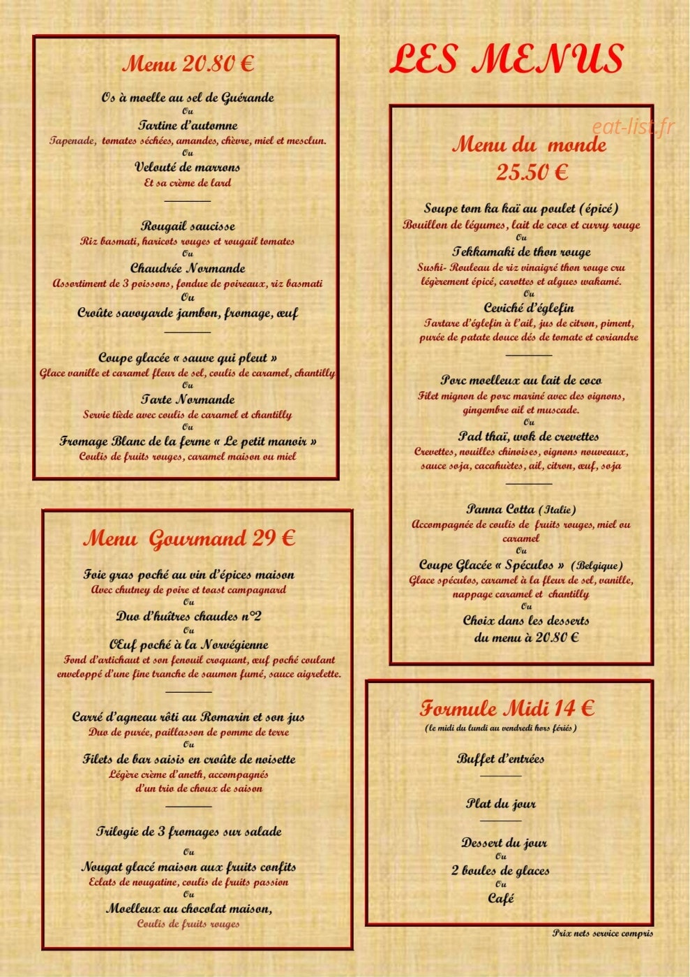 Le sauve qui pleut — carte page 1