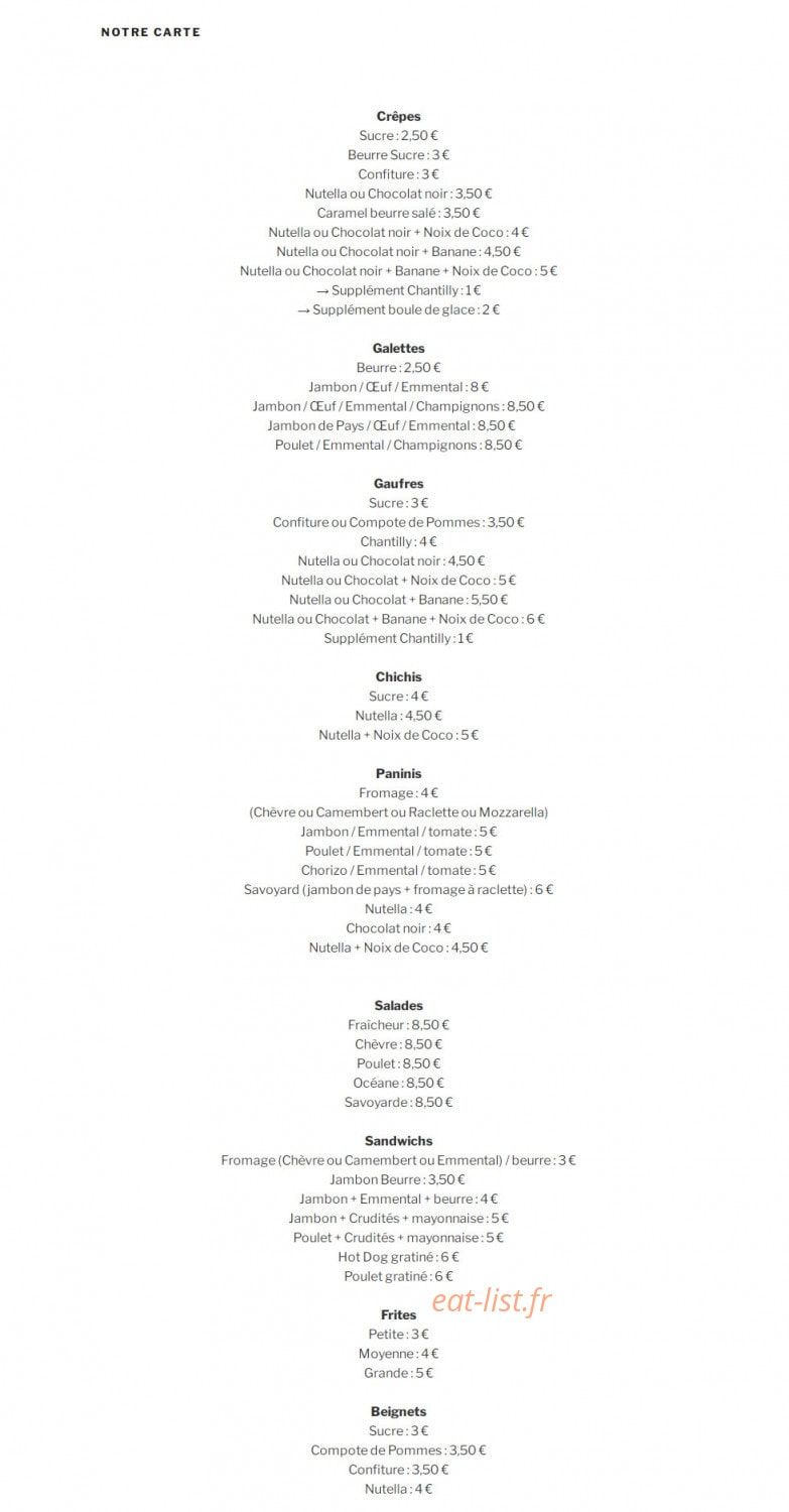Le p'tit Baigneur — carte page 1