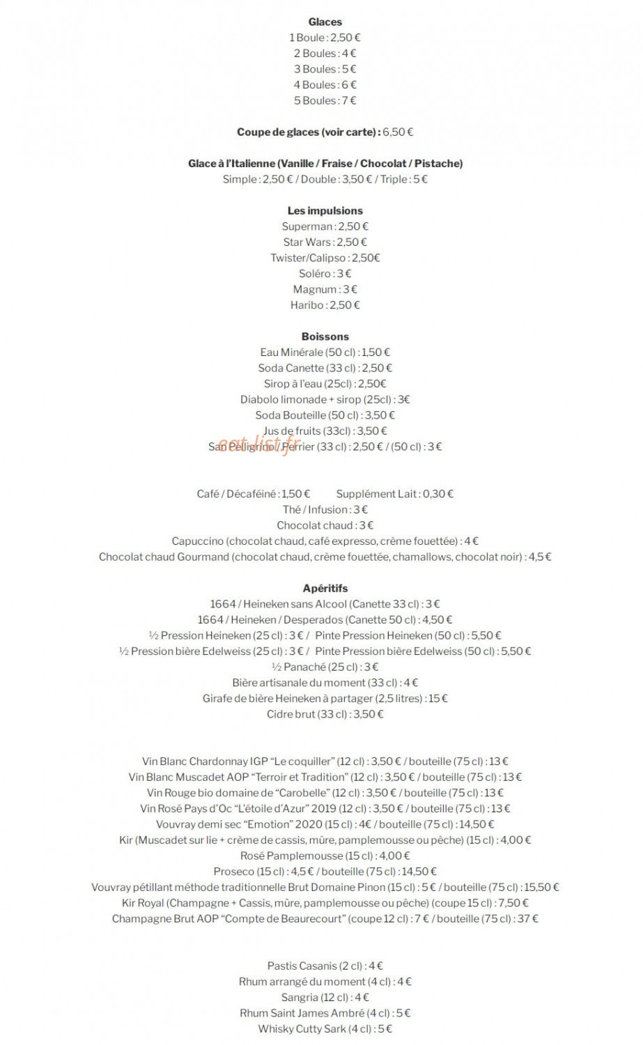 Le p'tit Baigneur — carte page 2