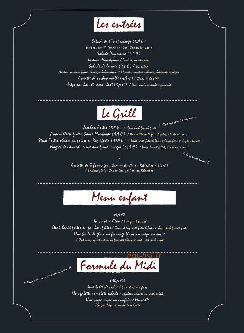 L'Hippocampe — carte page 2