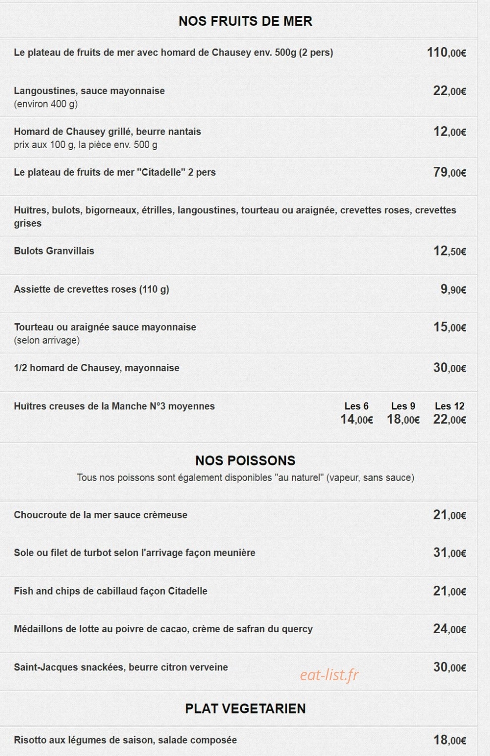 La Citadelle — carte page 2