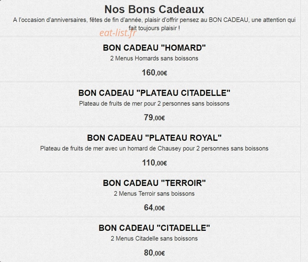 La Citadelle — carte page 6