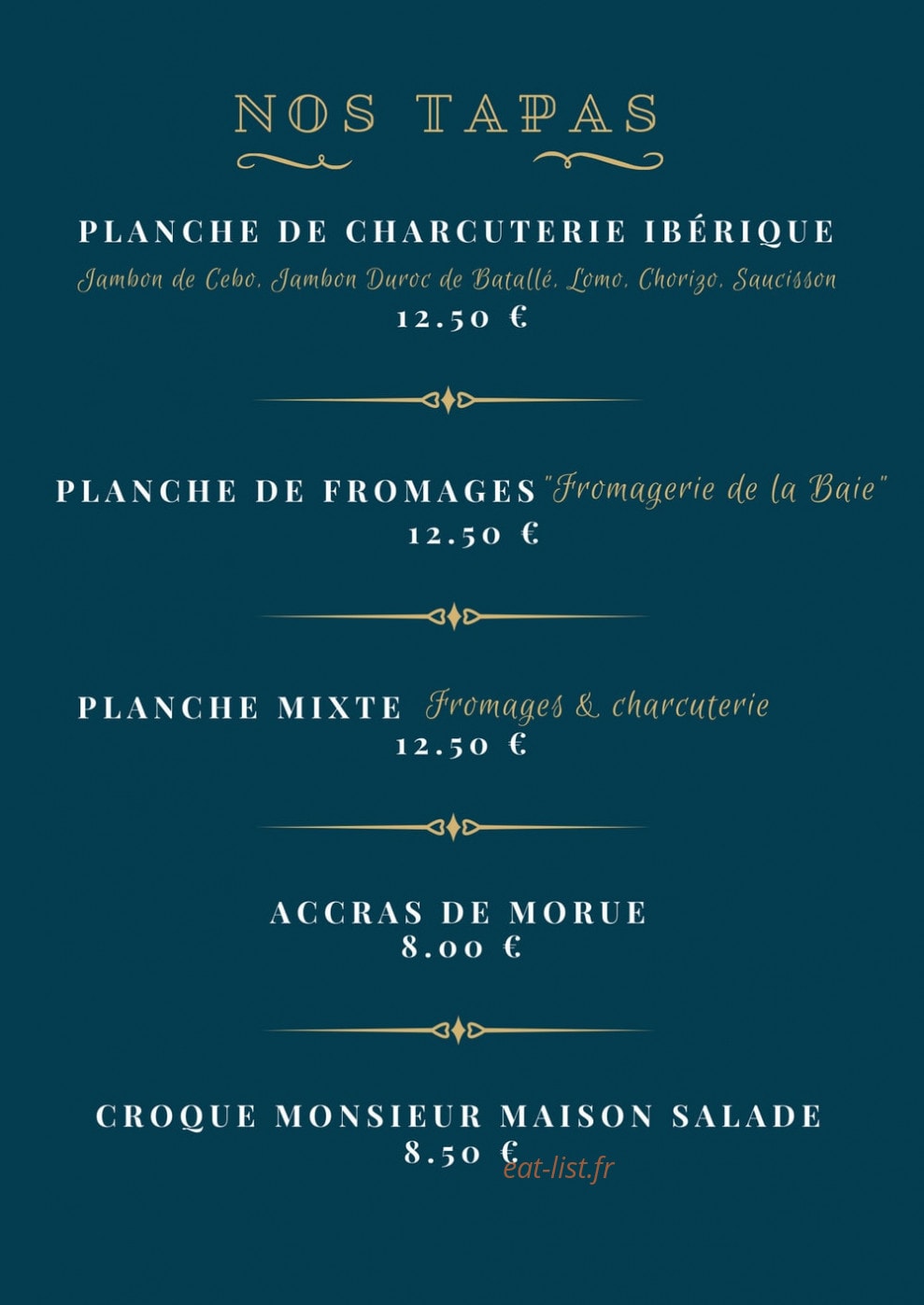 Le Grand Café — carte page 2