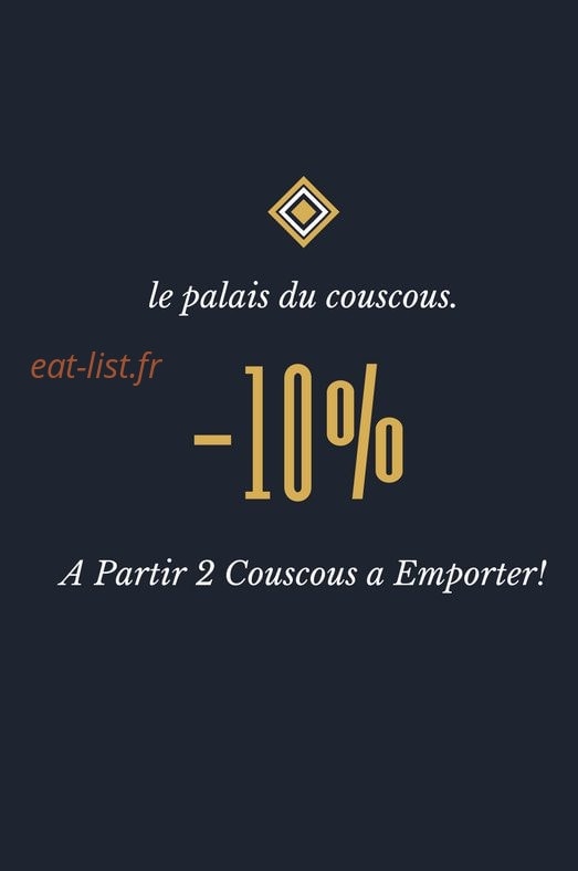 Le Palais Du Couscous — carte page 1