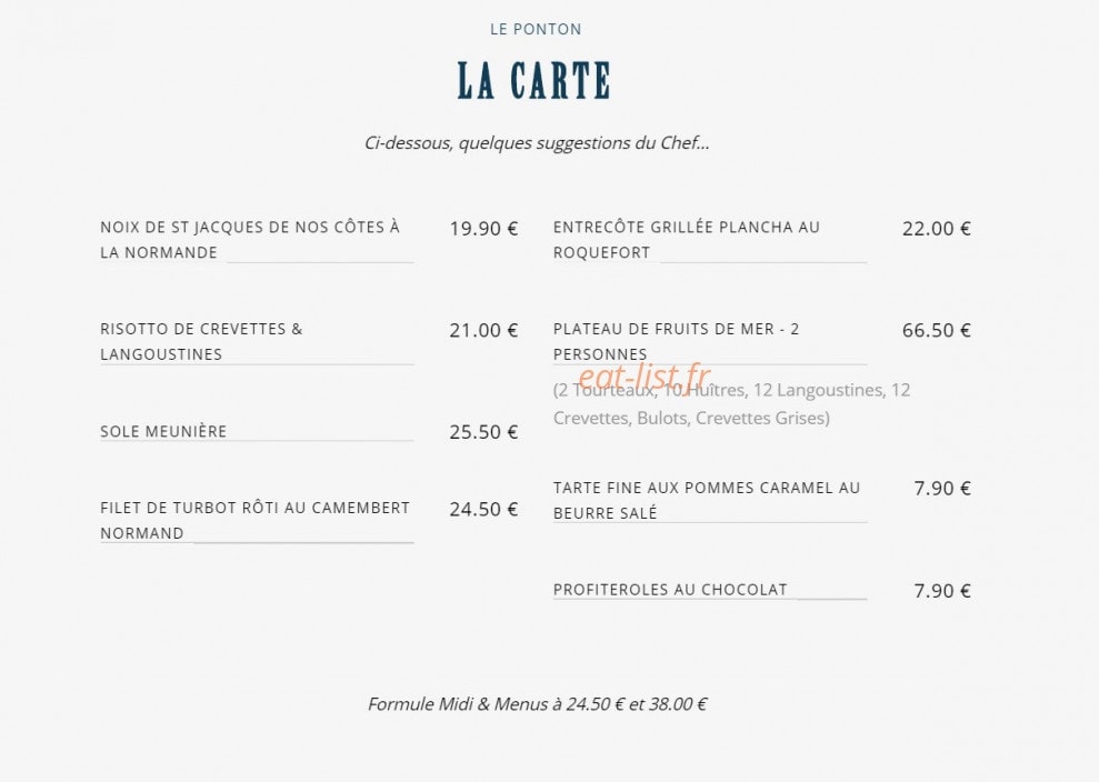 Le Ponton — carte page 1