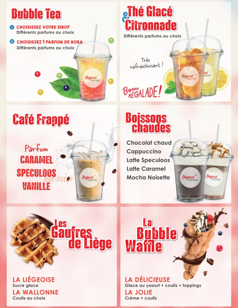 Yogurt Factory — carte page 2