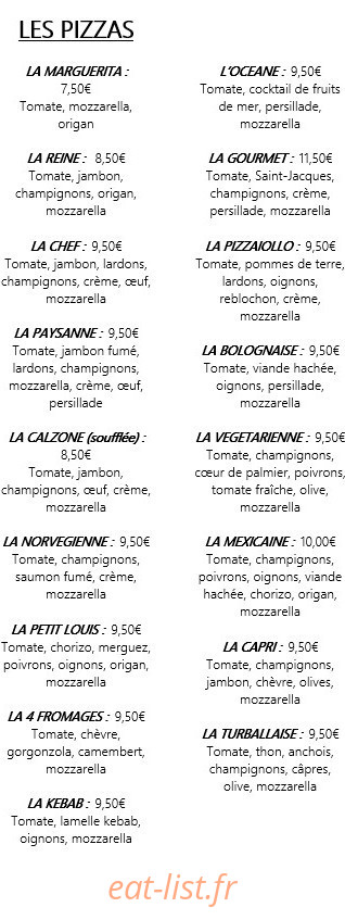 Les Gourmets — carte page 1