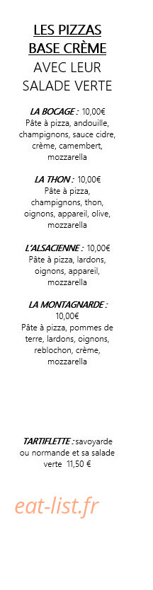 Les Gourmets — carte page 2