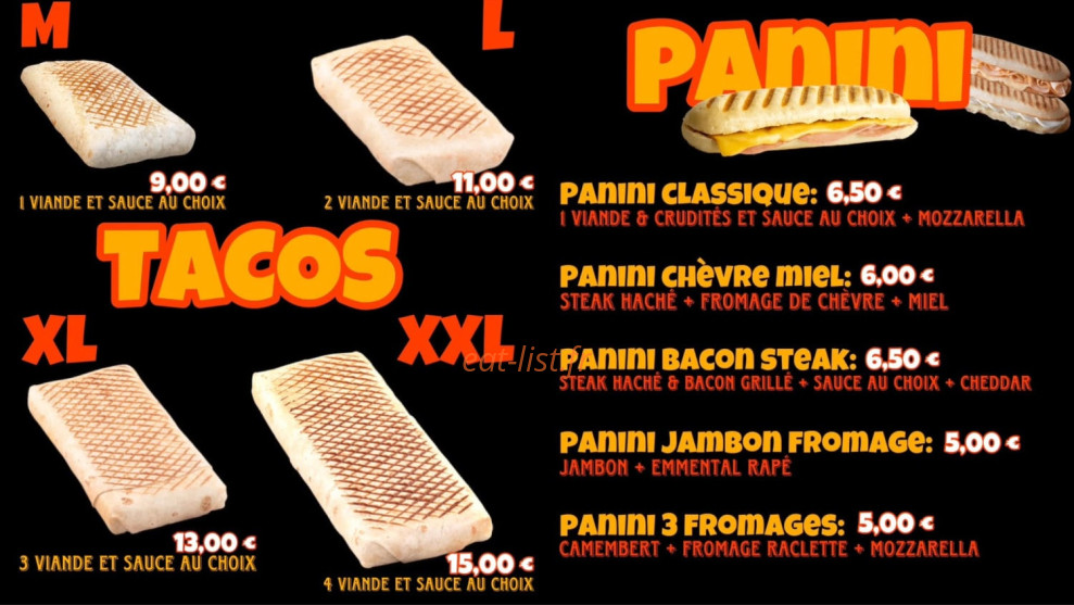 TC Food — carte page 3