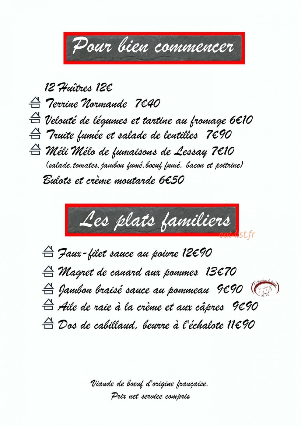 Le Normandy — carte page 2