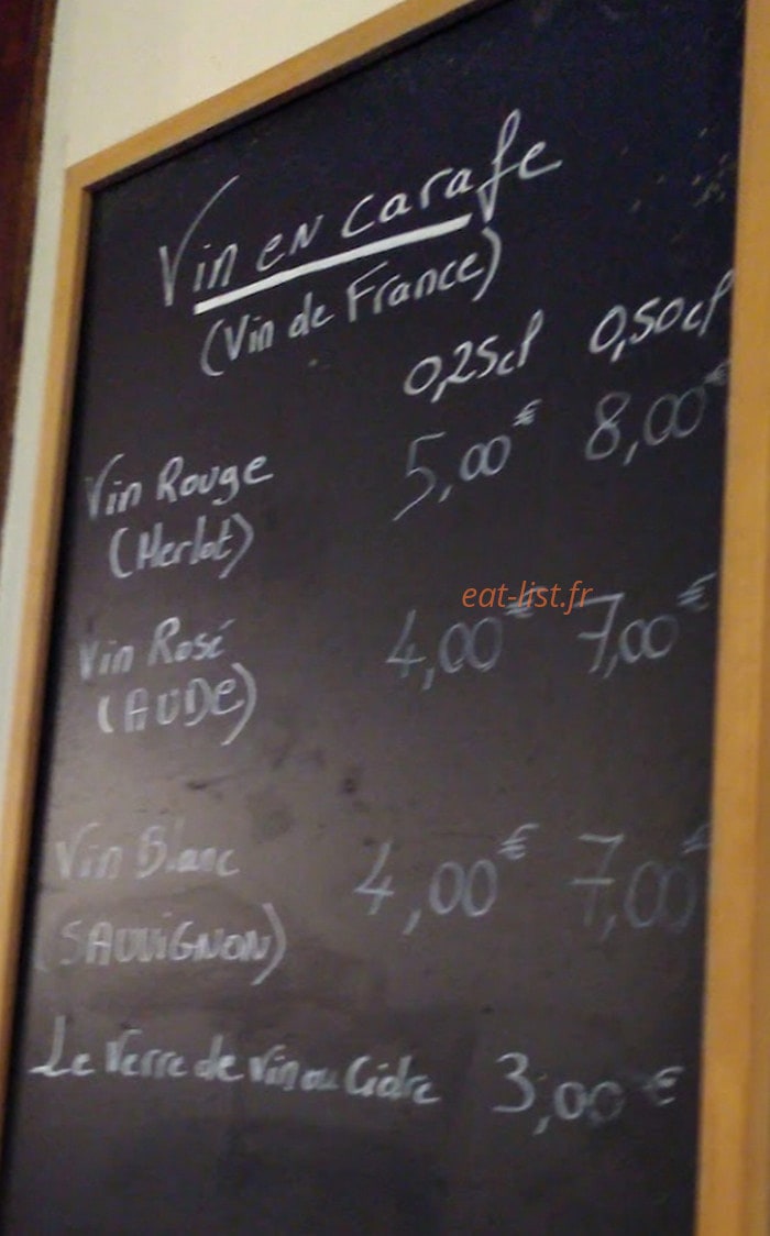 Hôtel Restaurant de la Hague — carte page 2
