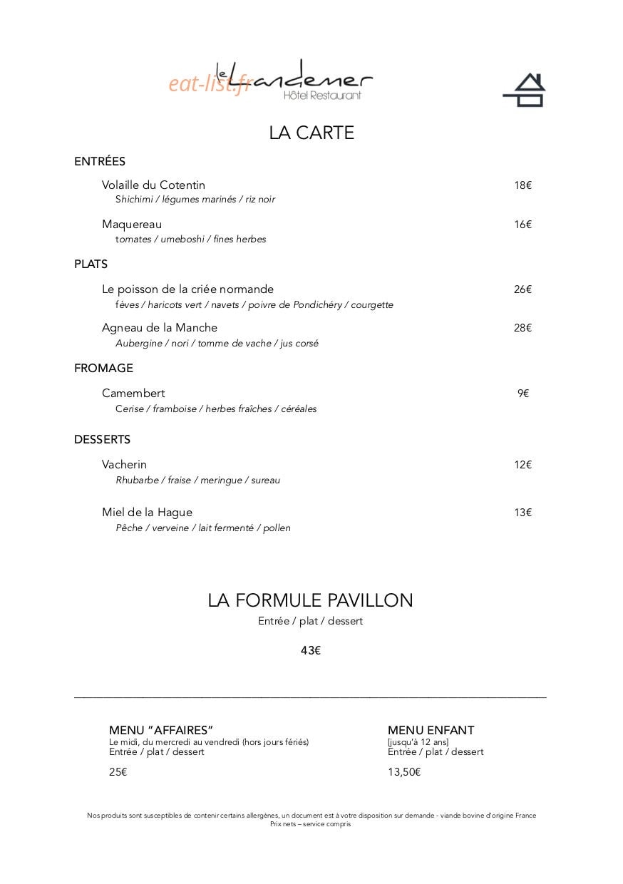 Le Landemer — carte page 1