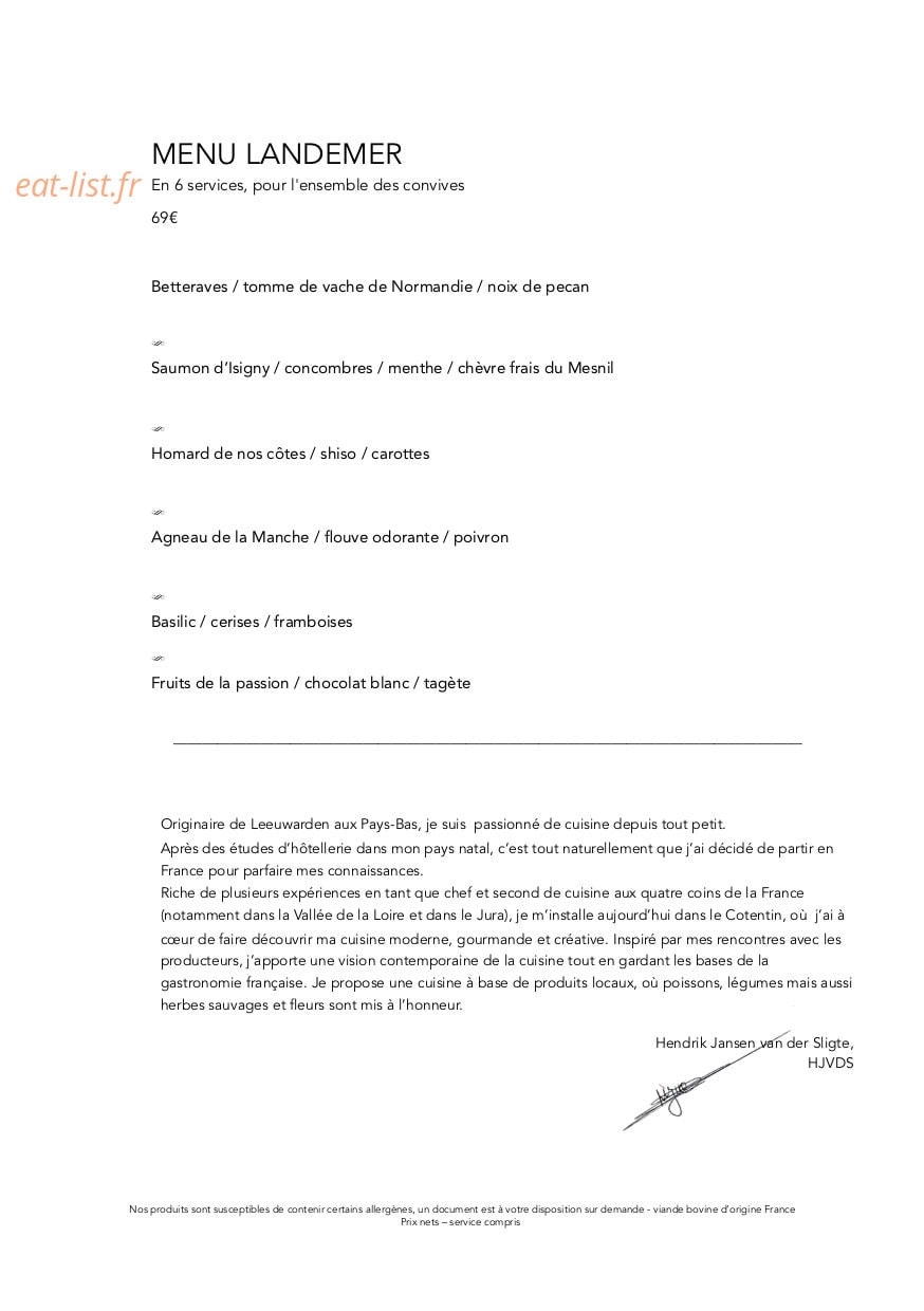 Le Landemer — carte page 2