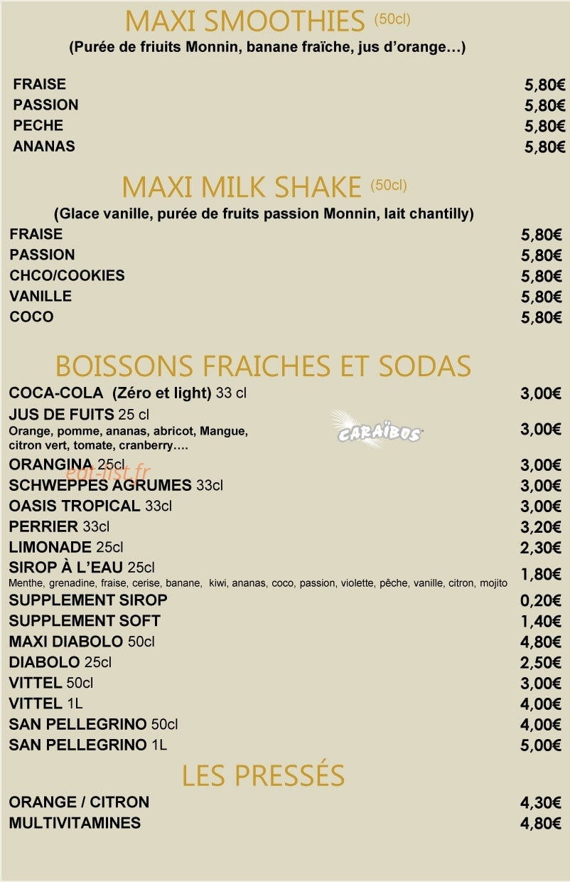 La Cabane des Tamarins — carte page 5