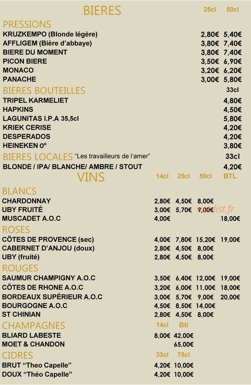 La Cabane des Tamarins — carte page 8