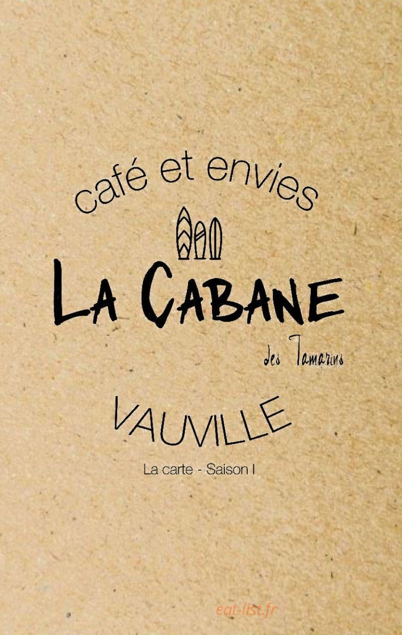 La Cabane des Tamarins — carte page 1