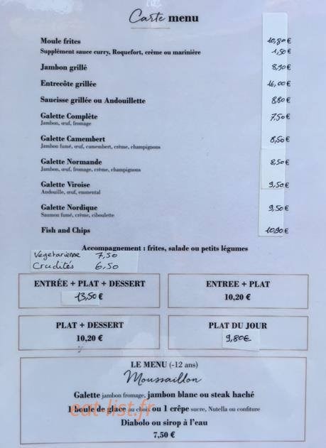 La buvette de la plage — carte page 3