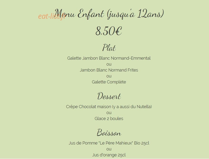 Chez Jeanne — carte page 8