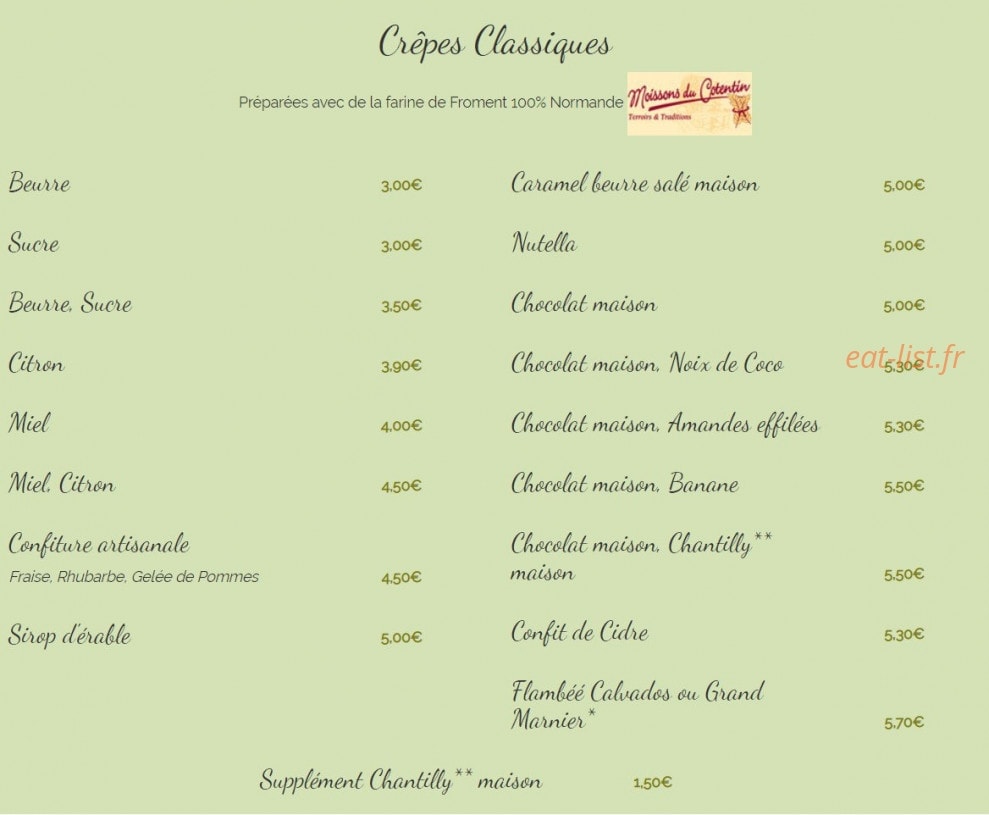 Chez Jeanne — carte page 5